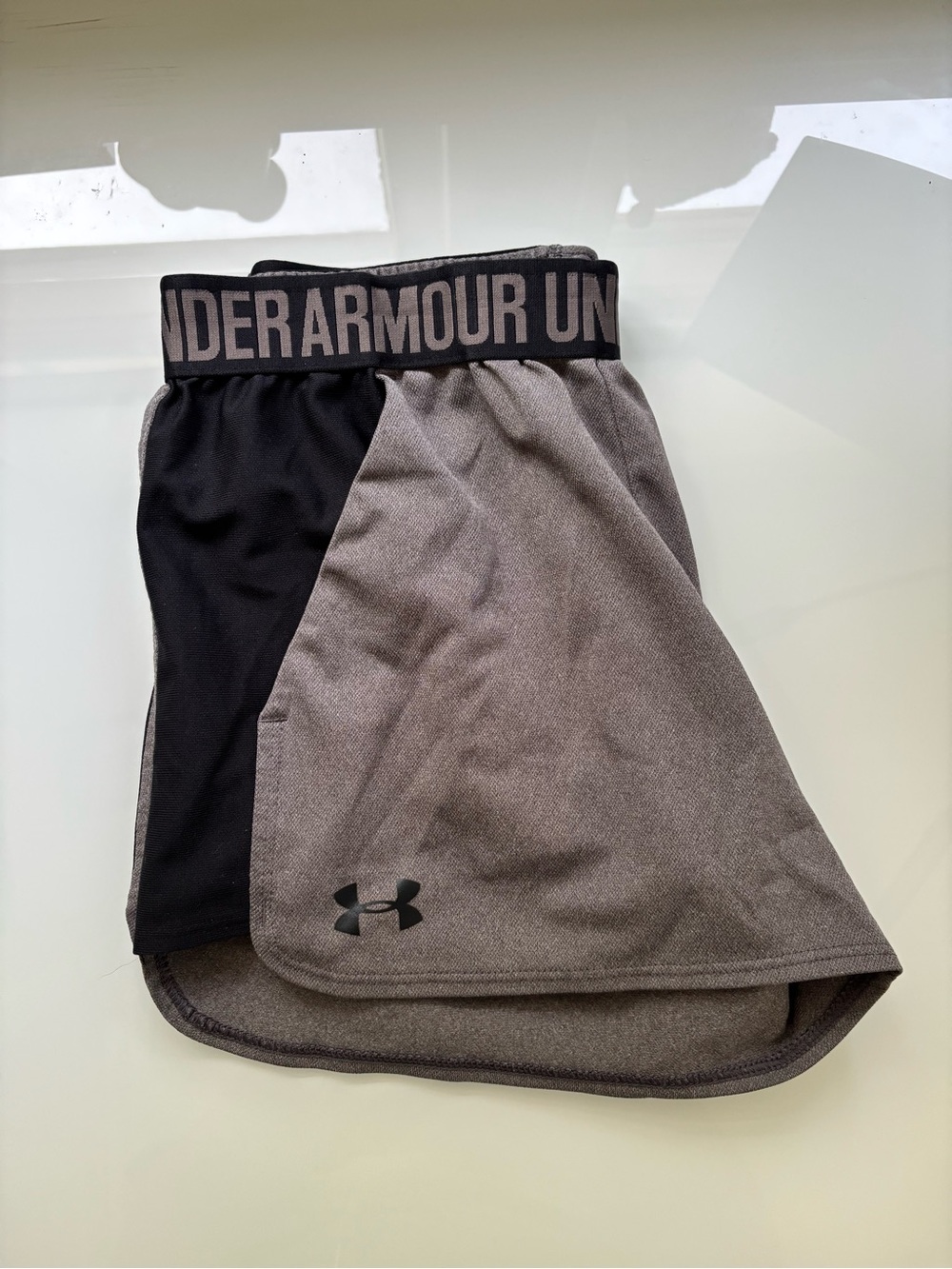 Under Armour Black & Gray Performance Shorts